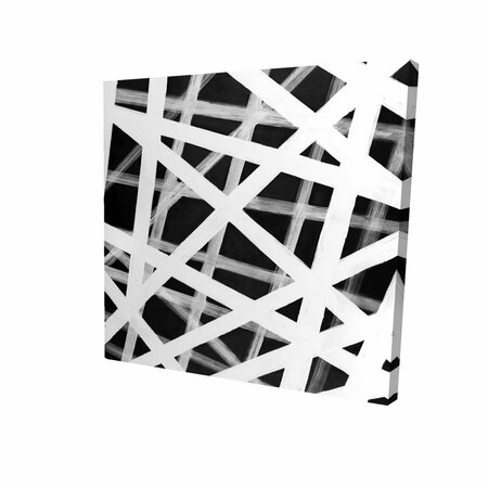 FONDO 32 x 32 in. Geometric Stripes-Print on Canvas FO2792872